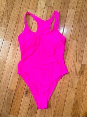 🌸SHEIN Neon Hot Pink One-Piece Swimsuit